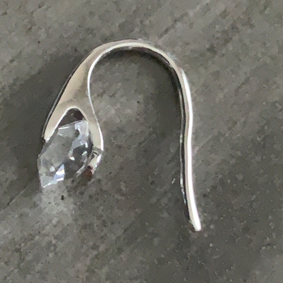 Pressure set Crystal earrings hypoallergenic - Picture 4 of 7